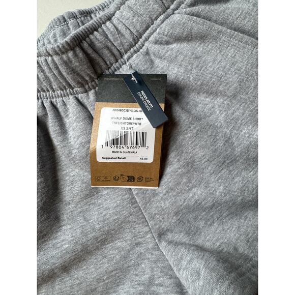 North Face Half Dome Shorts Womens XS Gray Light Heather Athletic Lounge New - Picture 3 of 7